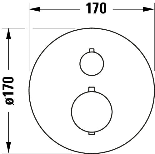 Podomítkový termostat Duravit