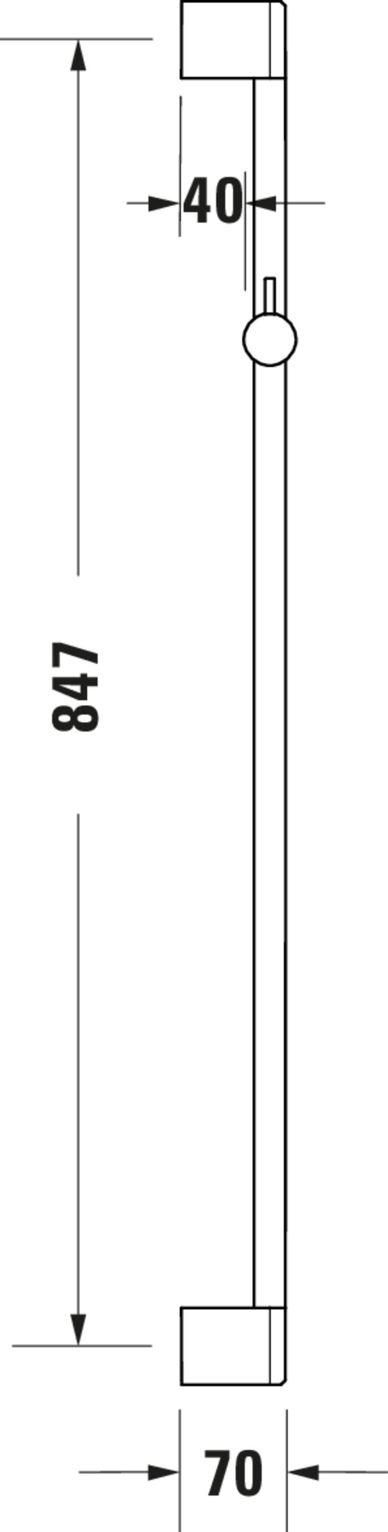 Duravit Wave nástěnná sprchová baterie s jednopákovou sprchovou směšovací baterií