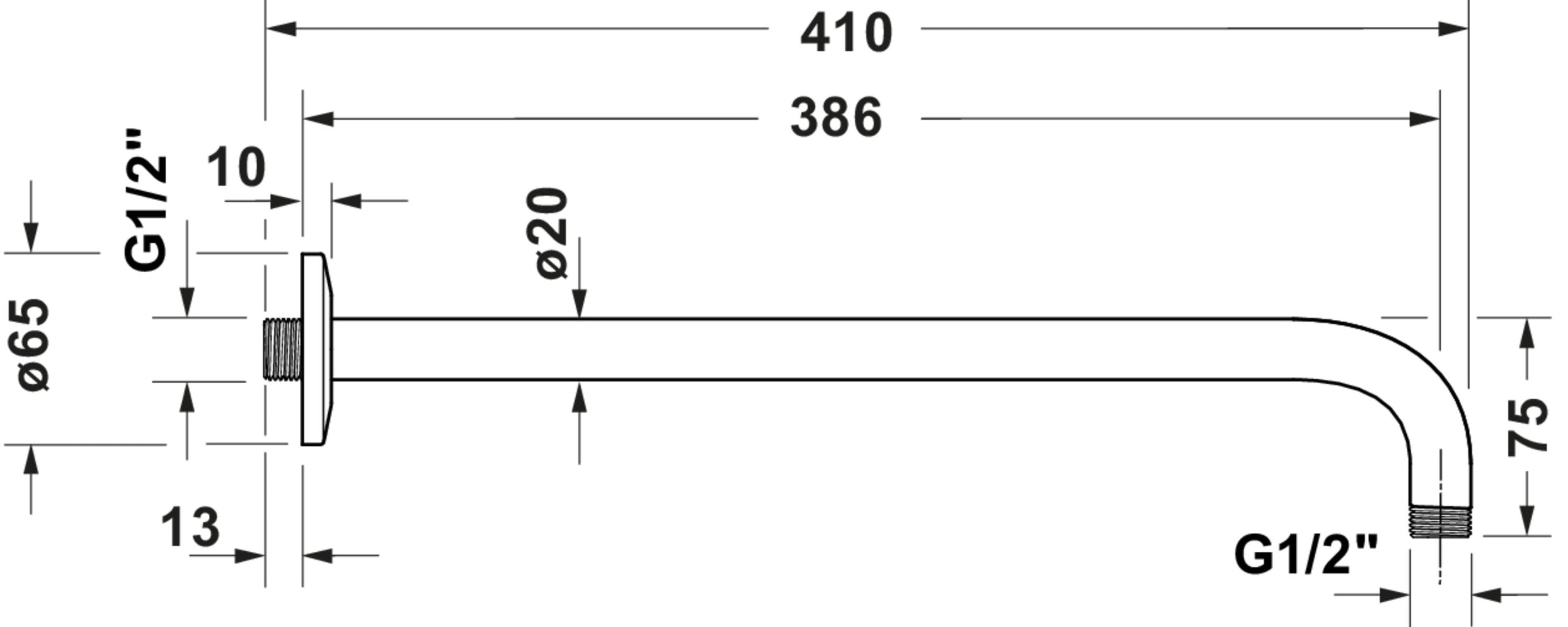 Duravit podomítkový sprchový systém s termostatem a hlavovou sprchou
