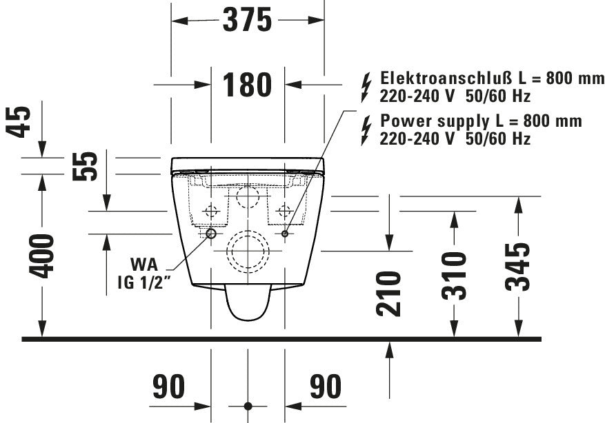 Duravit Soleil sprchovací WC