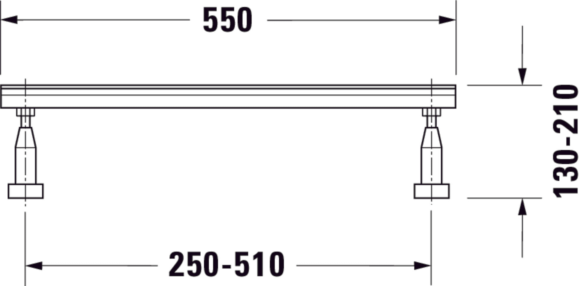 Duravit Univerzální podstavec - 2 kusy