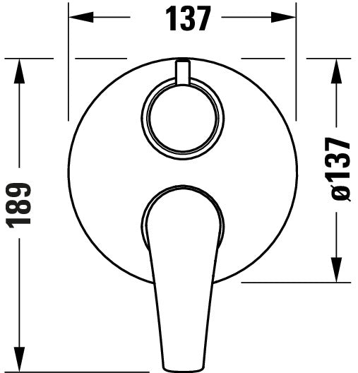 Duravit DuraVelez vanová baterie