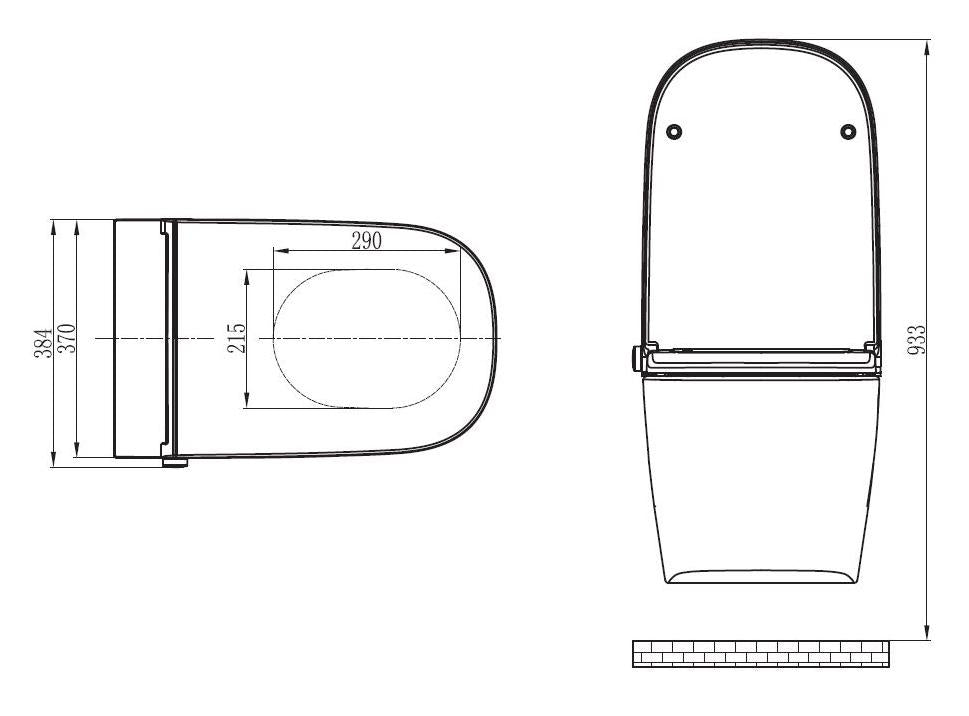 Sprchové WC kompletní sada PRO+1104 s předstěnovým prvkem Geberit Duofix