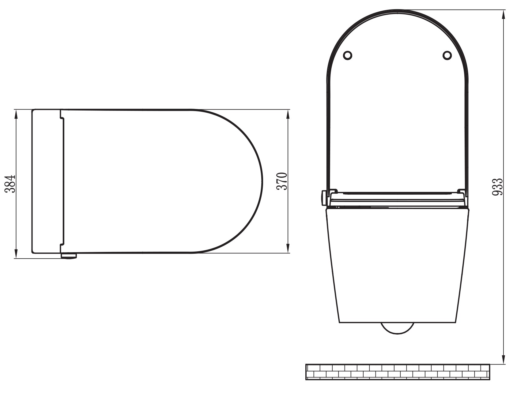 WC Set 6: Sprchovací toaleta Basic 1102