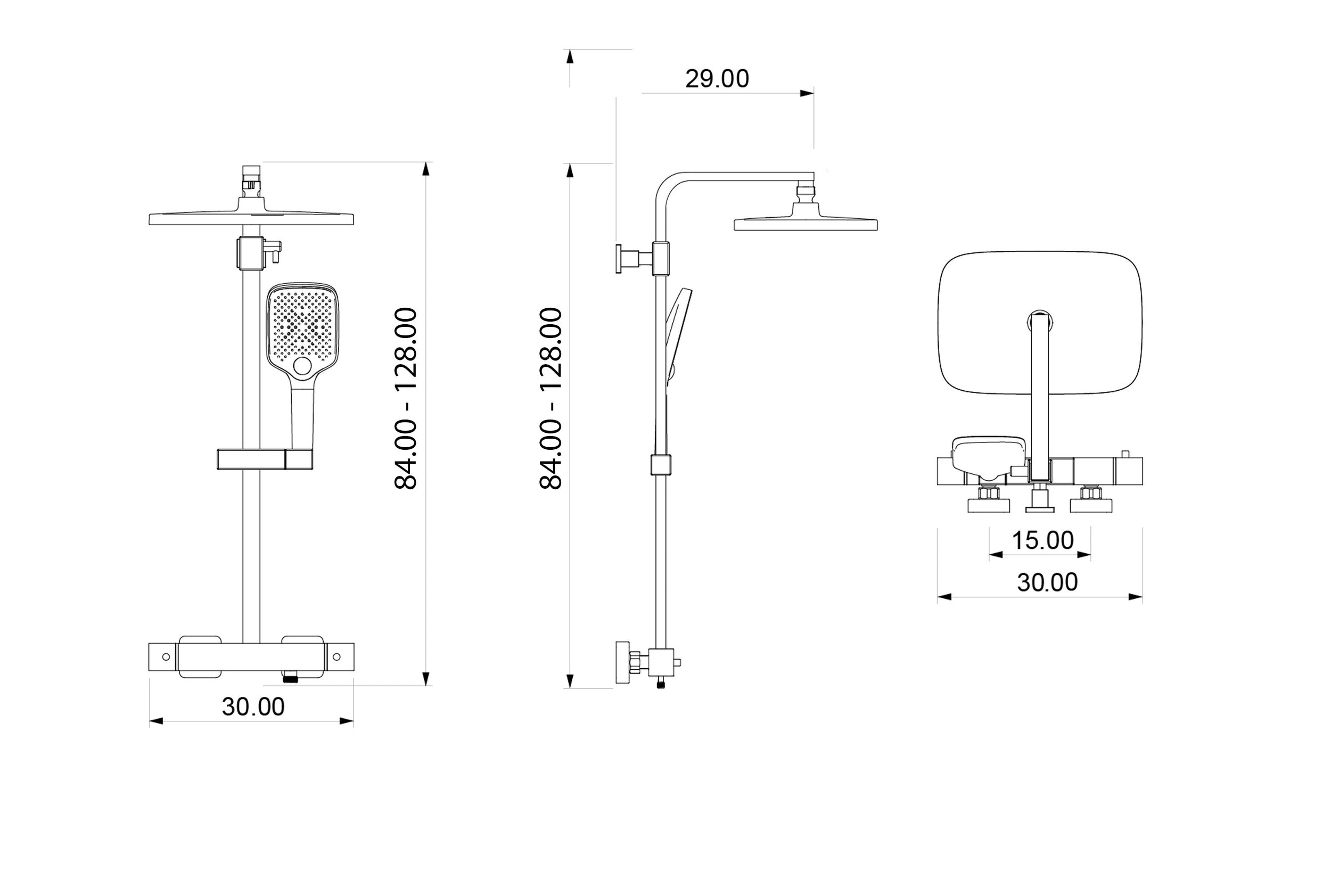Sprchový sloup Termostat 3011 PRO