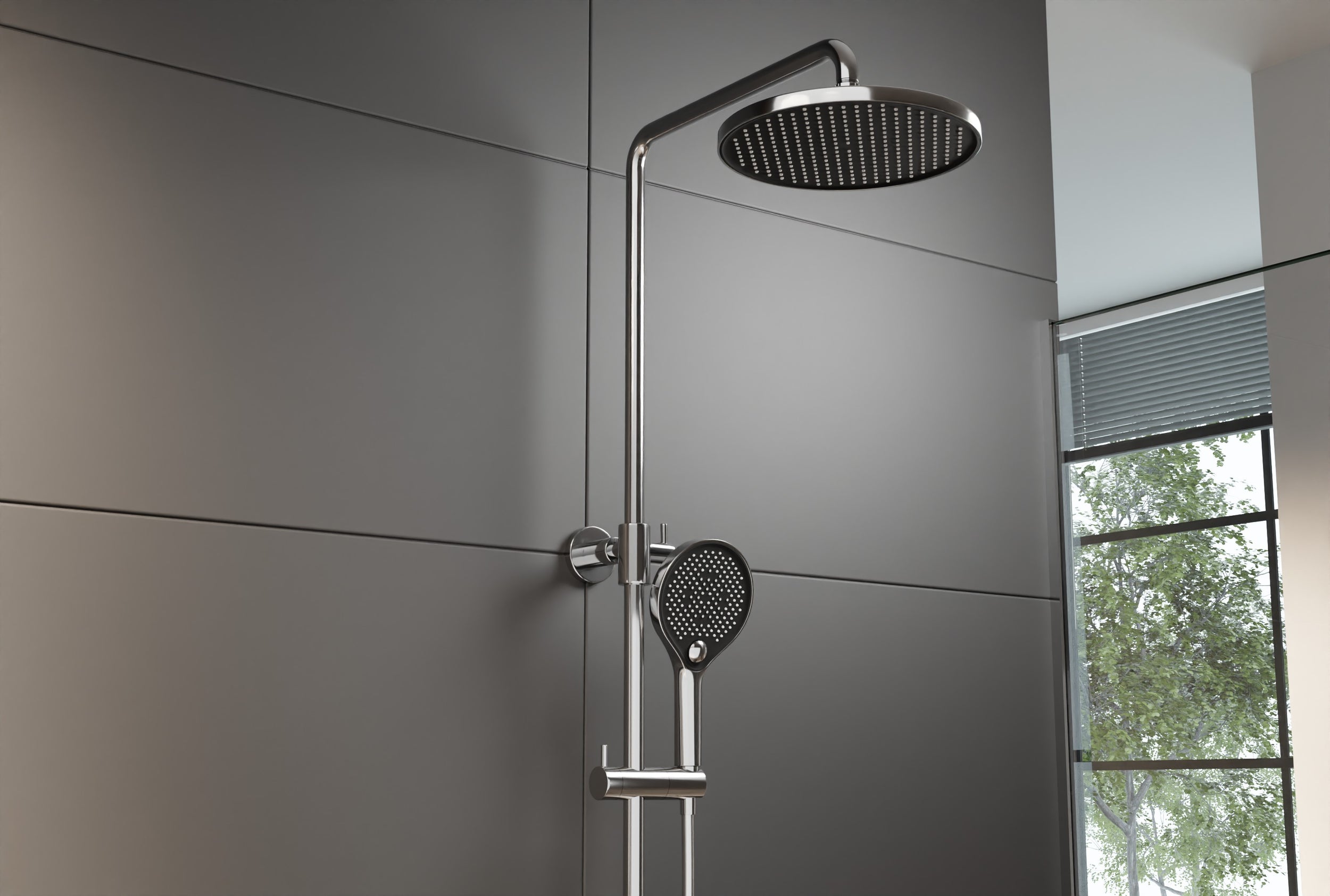 Designová sprchová sloupová termostatická baterie 8221 BASIC
