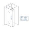 Sprchová zástěna Walk-In sprcha Nano NT109
