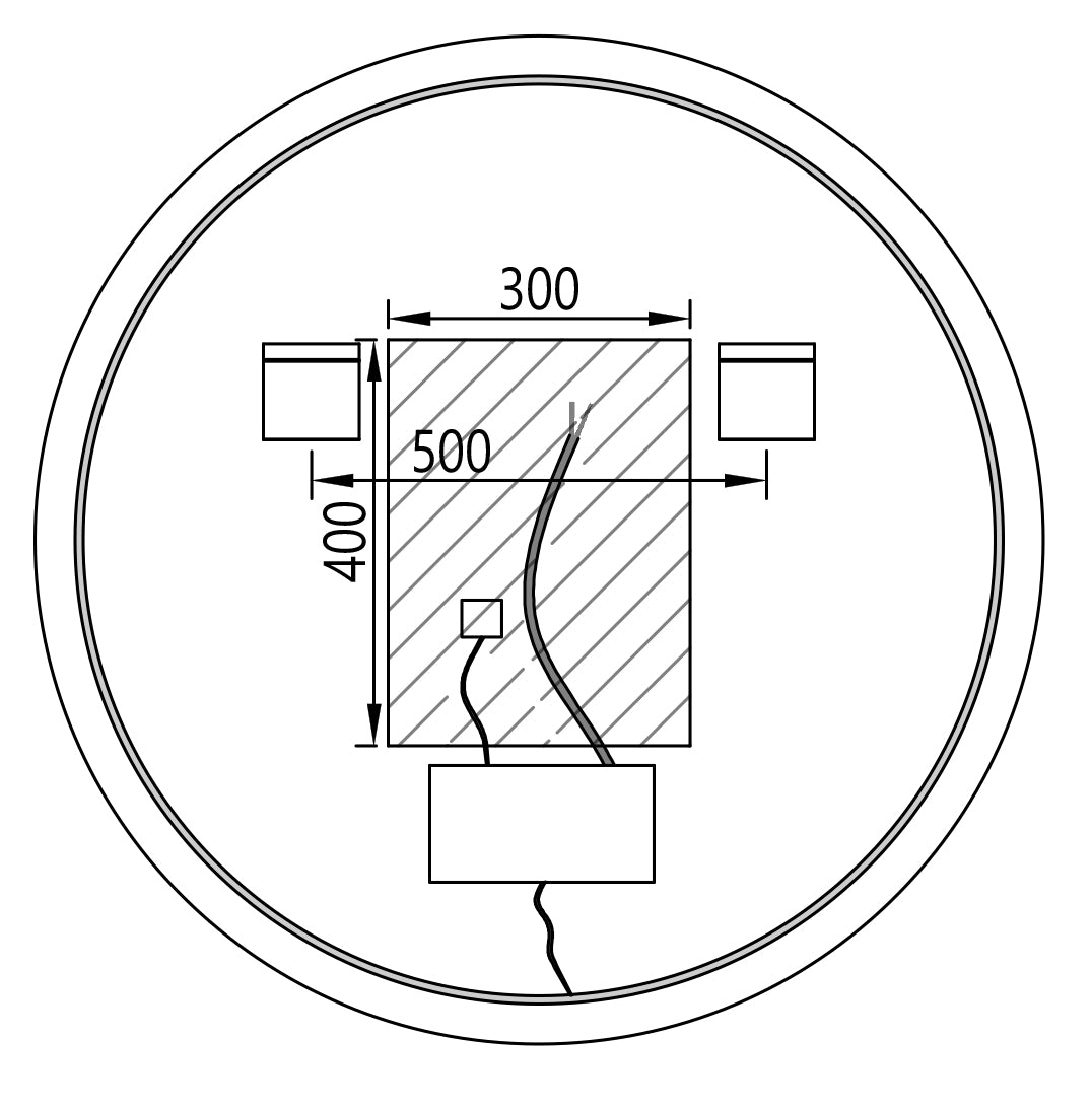 LED světelné zrcadlo 2712 - 2.0