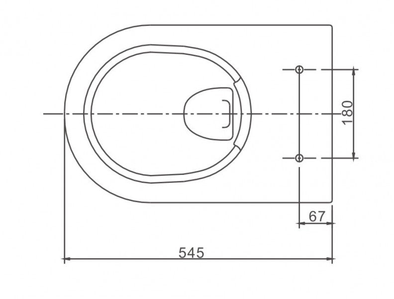 Závěsné WC NT2039 - Rimless