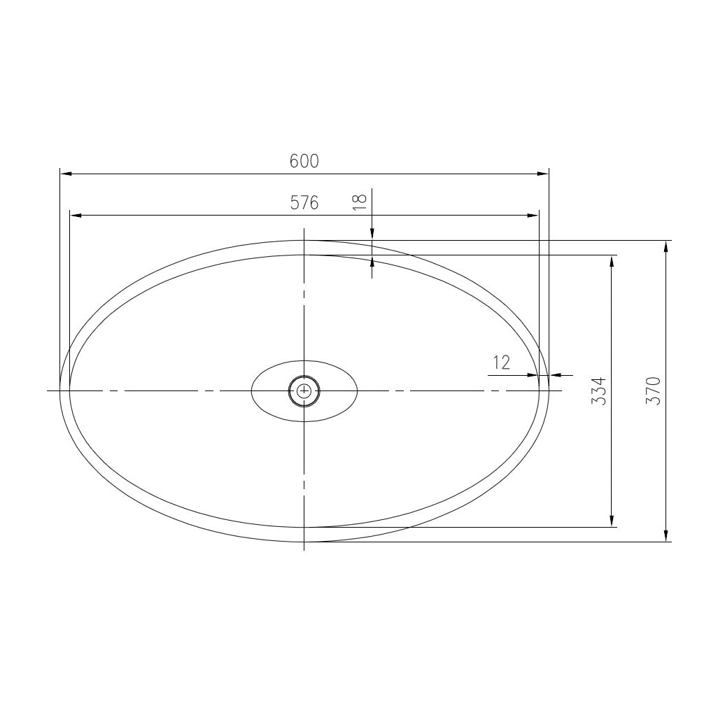 Umyvadlo na desku WAVE PB2001 - minerální odlitek - 60 × 37 × 21 cm - bílý mat nebo lesk