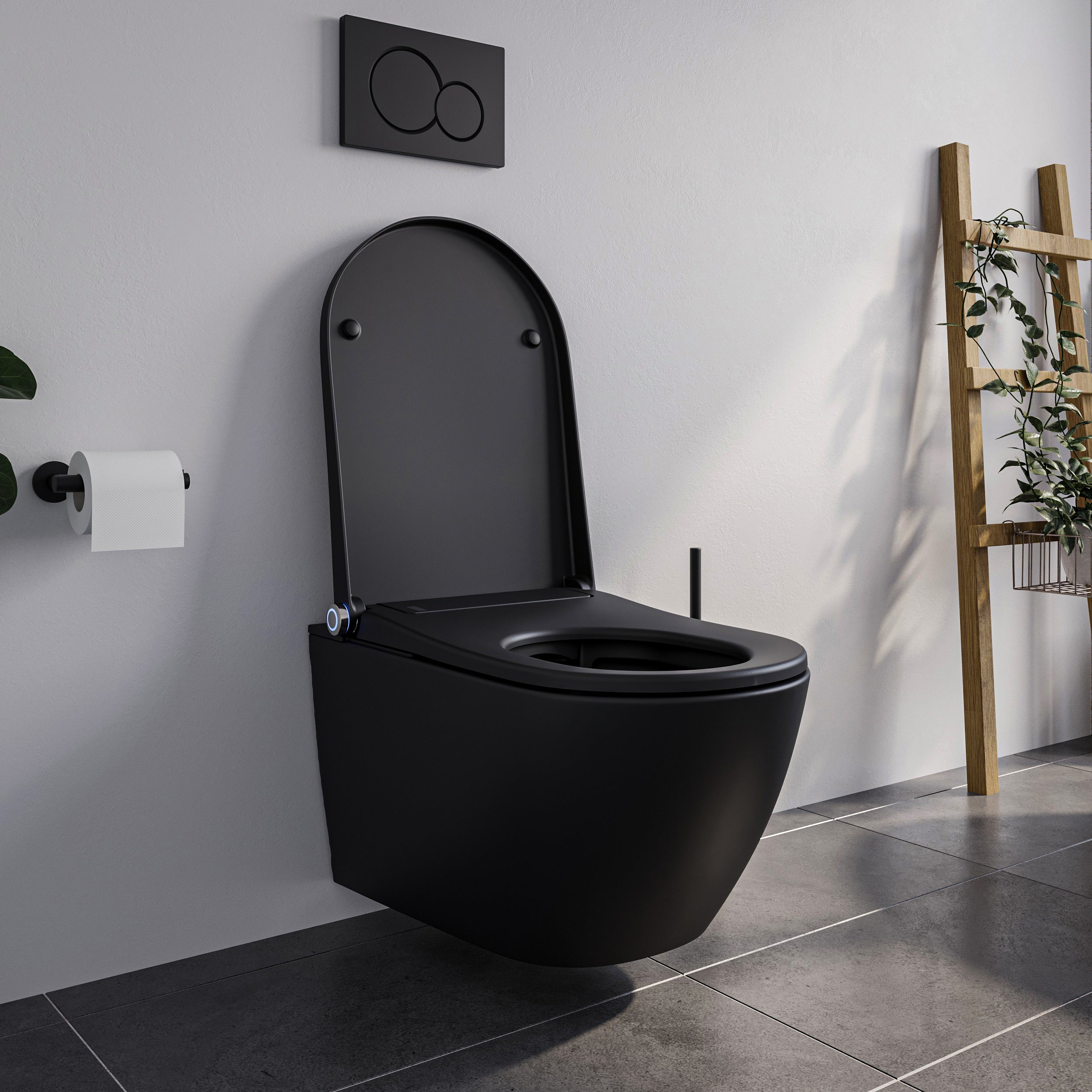 Sprchovací toaleta PREMIUM 1102 Černá matná