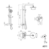 Sprchový sloup termostat 4011 PRO