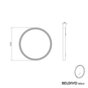 LED koupelnové zrcadlo BELDIVO kulaté - 60 cm