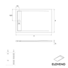 Duravit sprchová vanička plochá Eloveno