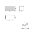 Skříňka pod umyvadlo MAUI 100 cm