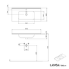 Koupelnová skříňka s umyvadlem LAVOA 100 cm 
