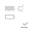 Skříňka pod umyvadlo MAUI 100 cm