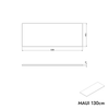 Skříňka pod umyvadlo MAUI 130 cm