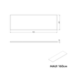 Skříňka pod umyvadlo MAUI 160 cm