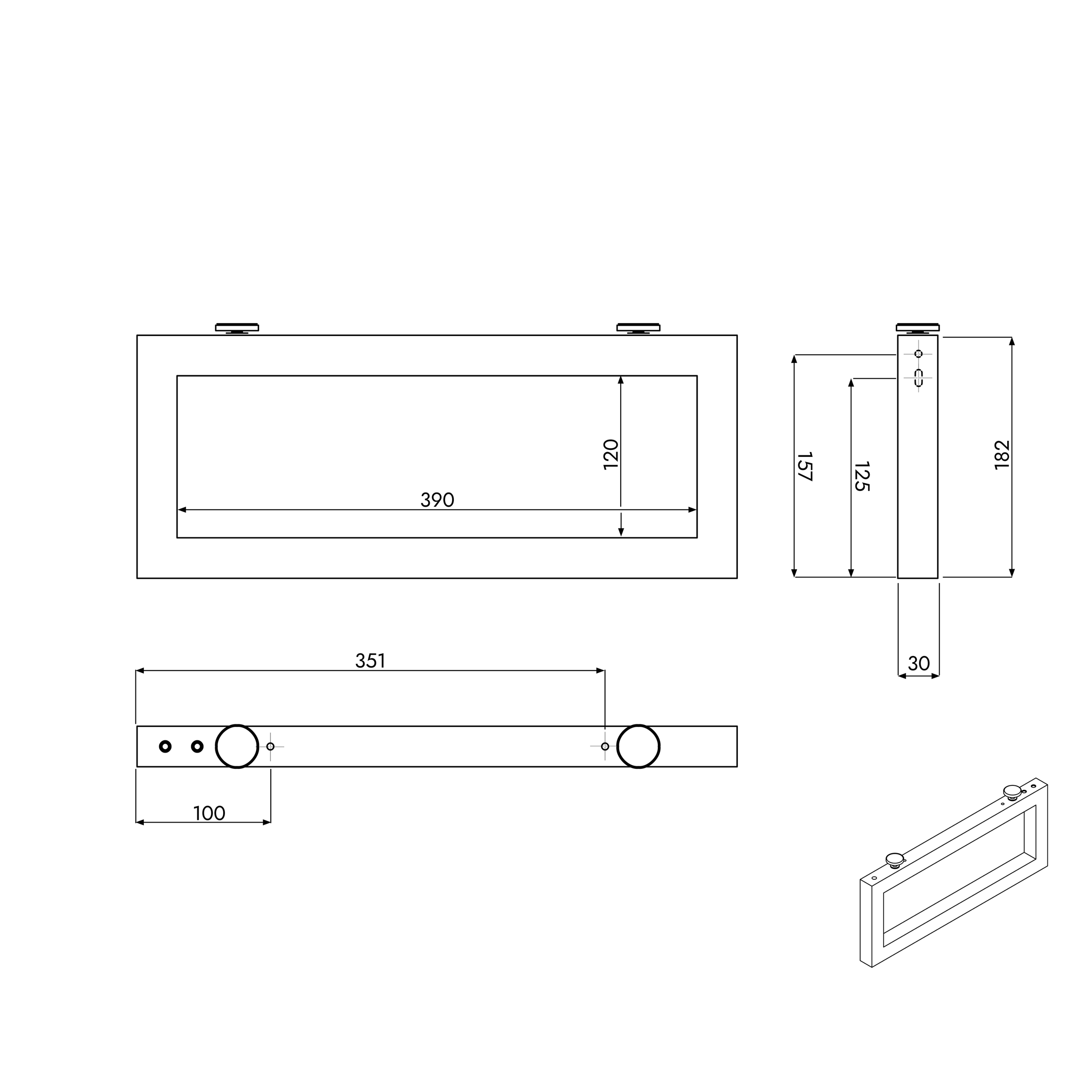 Koupelnový nábytek JUVIA Float 100 cm až 160 cm
