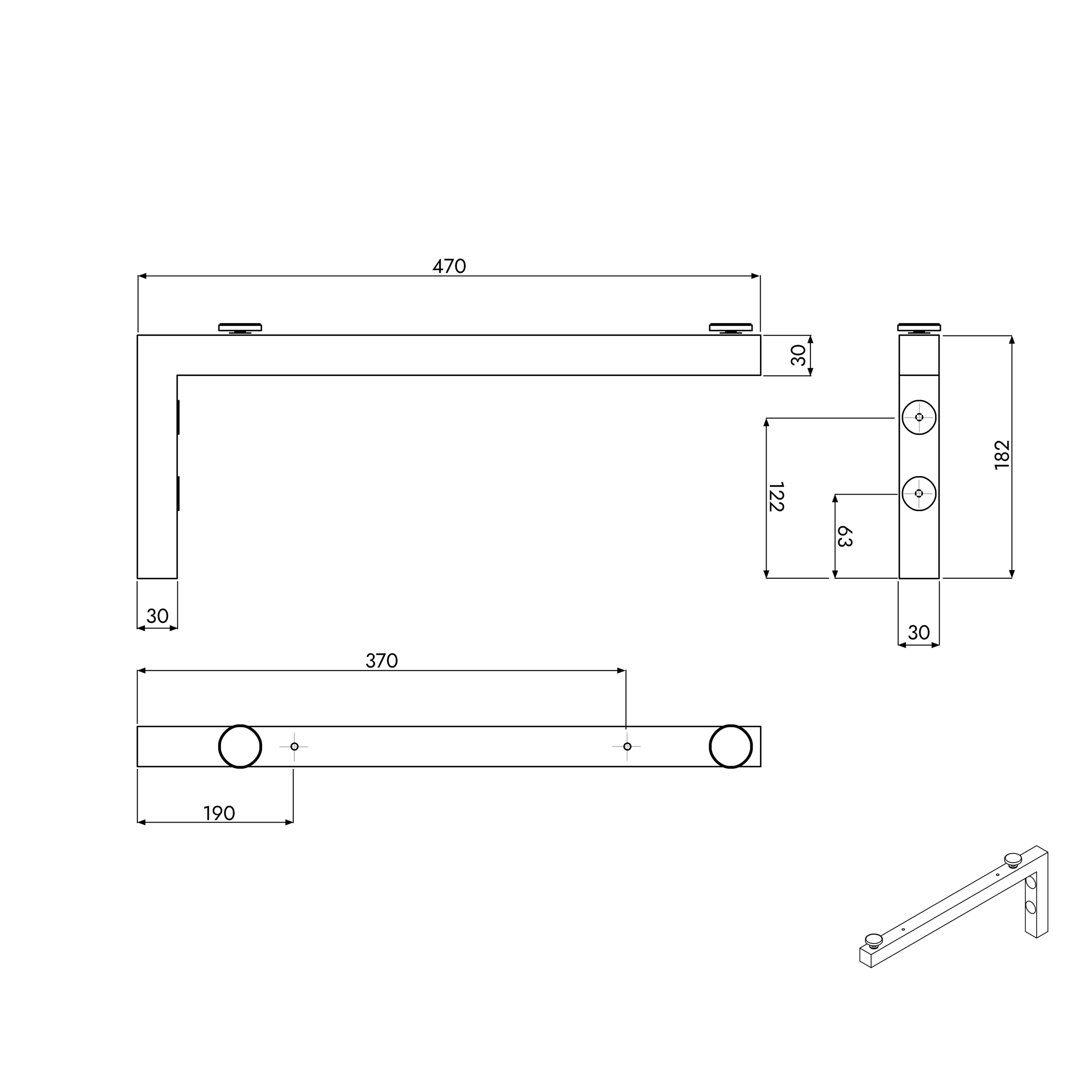 Koupelnový nábytek JUVIA Float 100 cm až 160 cm