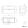 Duravit umyvadlo s umyvadlovou skříňkou TIM 100 cm