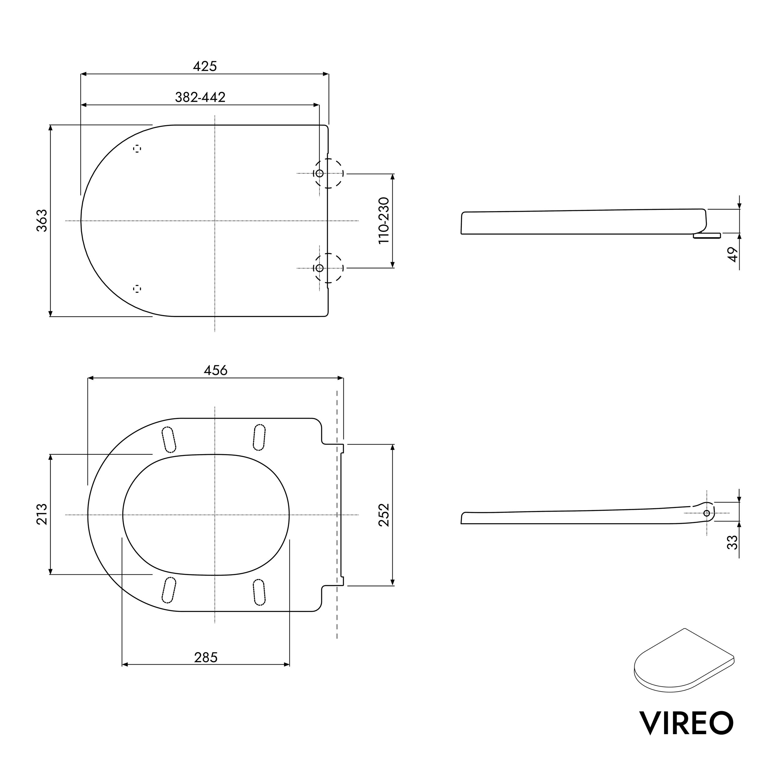 Stojící WC VIREO 