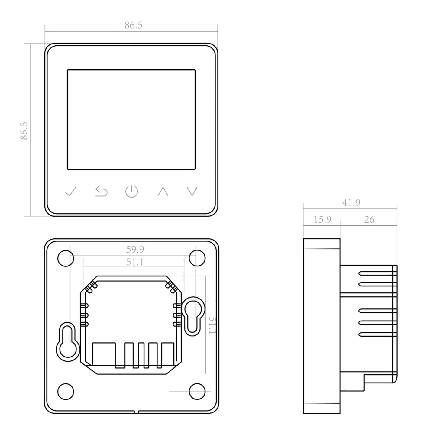 Termostat pro elektrické podlahové vytápění ET61W s technologií TWIN - ovládání smartphonem