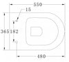 Kompletní WC set 43: Závěsné WC B-8030R, předstěnová instalace G3004A