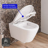 Duravit závěsný klozet 540 mm Mino White lesklý včetně krytu klozetu - skryté upevnění