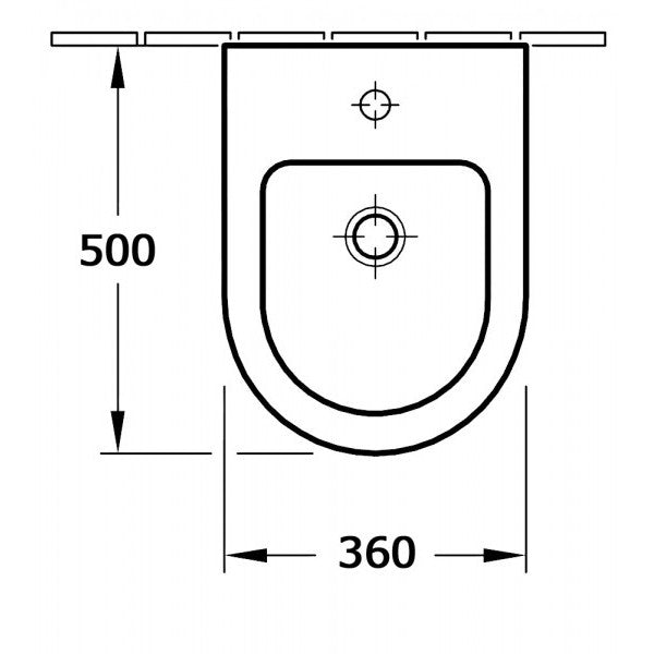 Závěsný bidet BH101