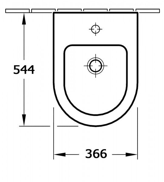 Závěsné bidet na zeď CH2019V