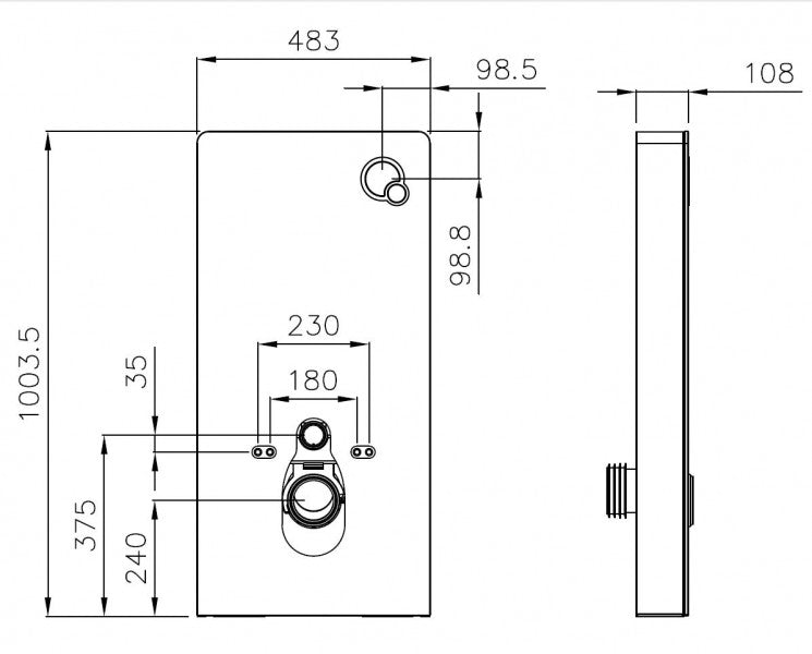 Kompletní WC set 6: Sprchovací WC BERNSTEIN Basic 1102