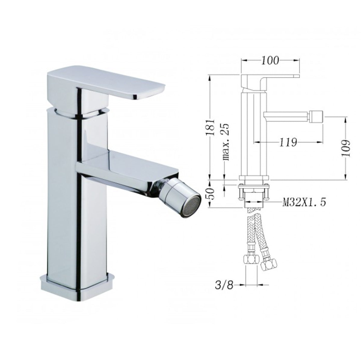 Závěsný bidet CH2019V - volitelné příslušenství