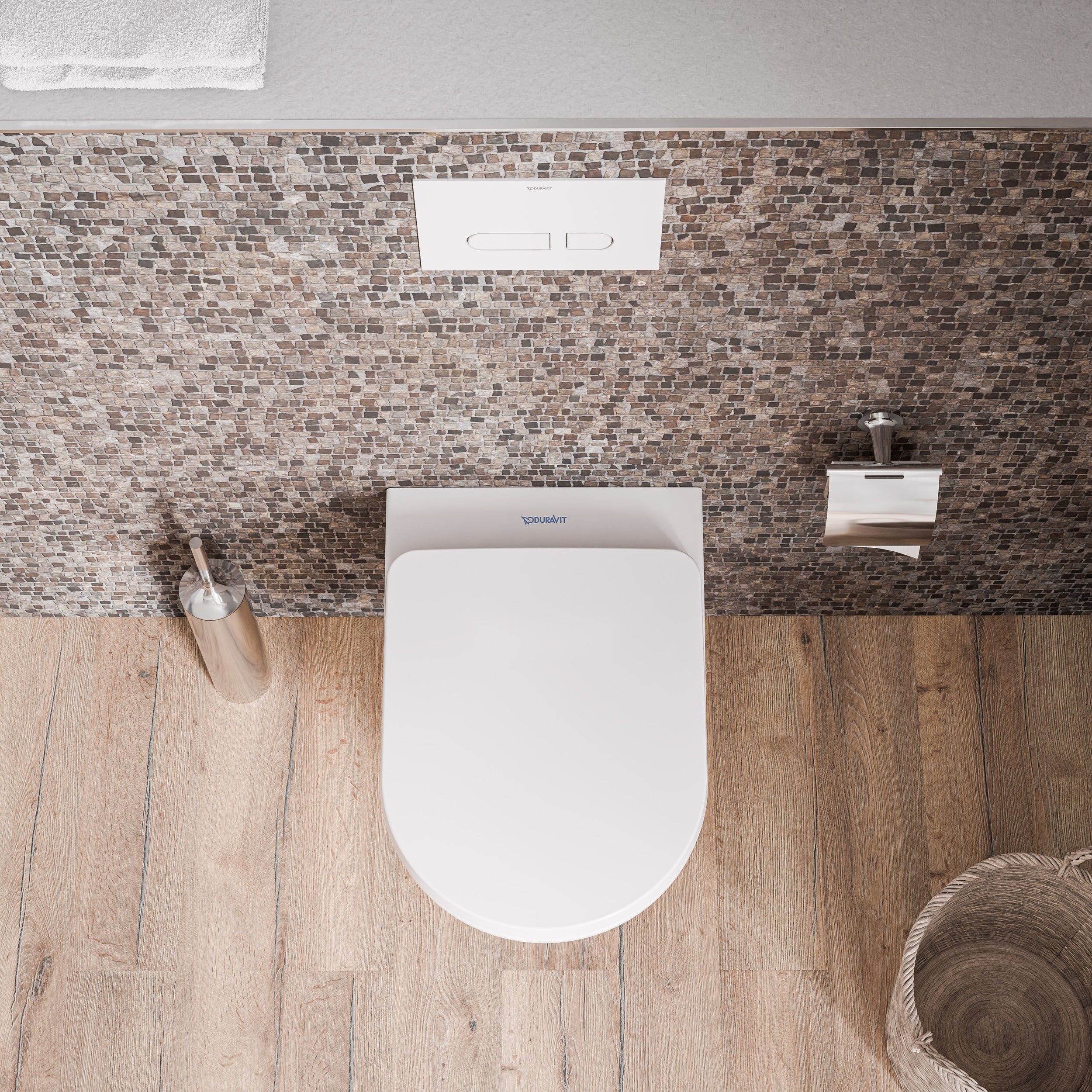 Duravit závěsný klozet 540 mm Mino White lesklý včetně krytu klozetu - skryté upevnění