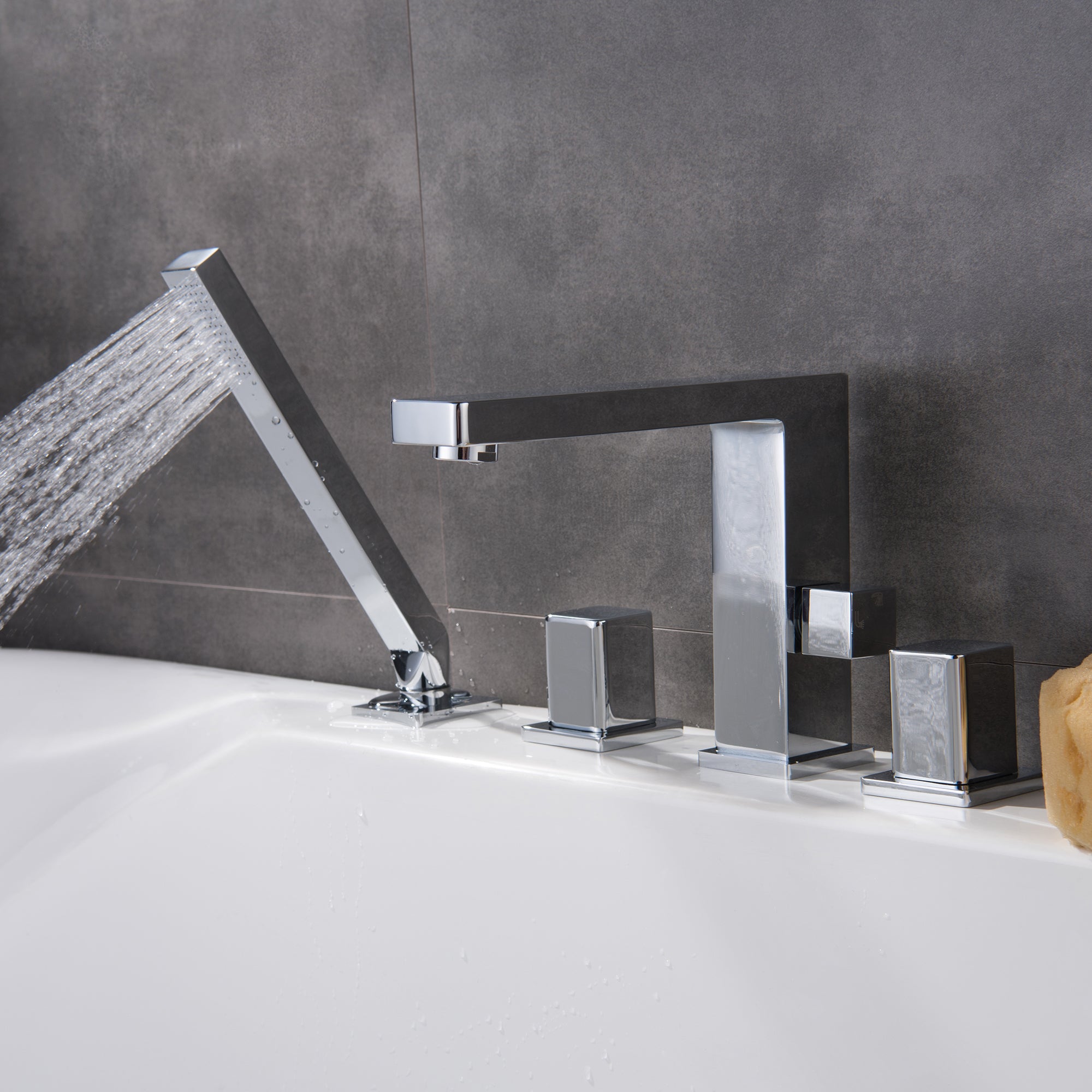 Designová baterie na okraj vany 6081C, 4-otvorová instalace